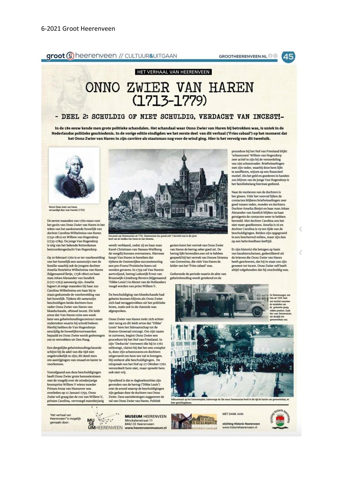 maattabel van haren